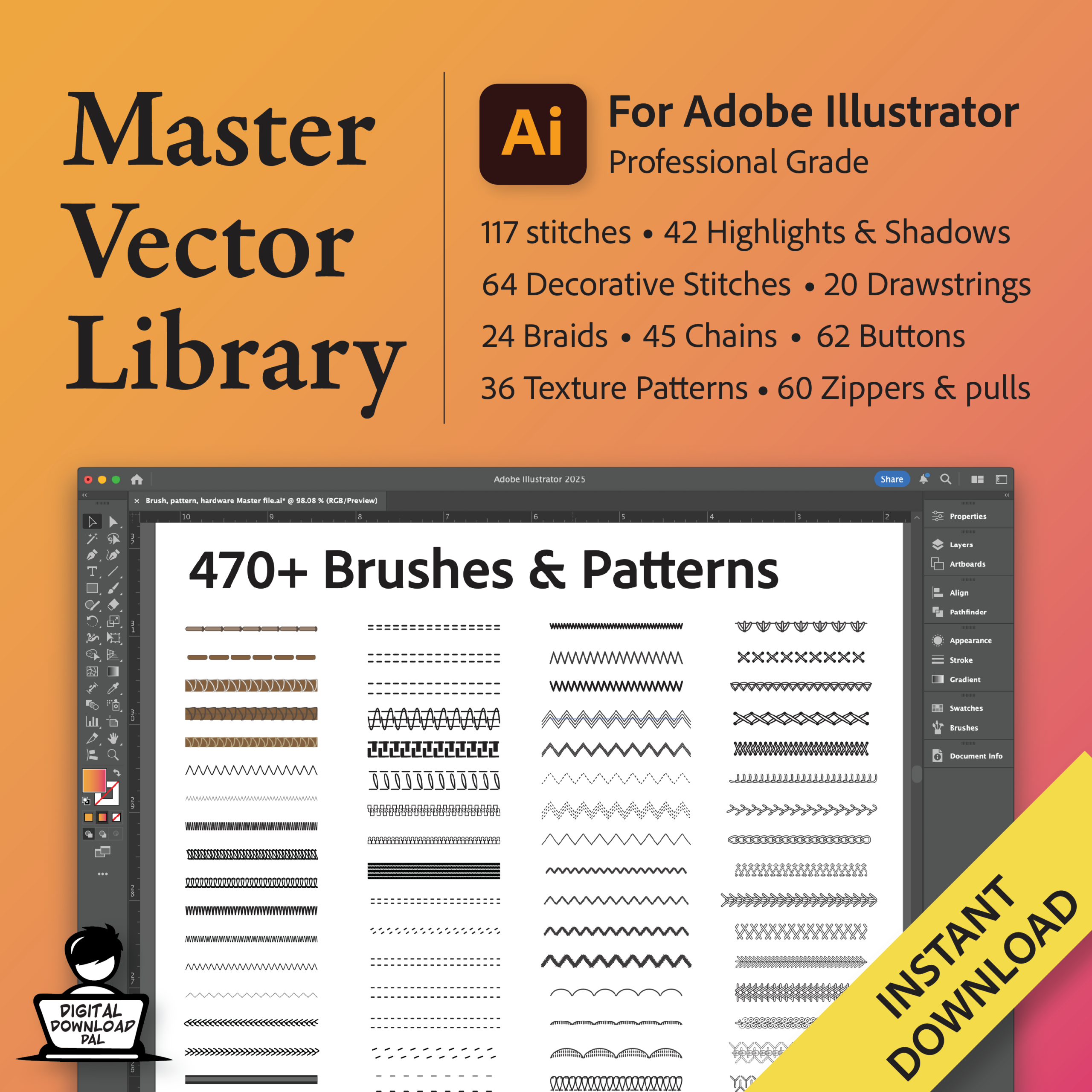 Adobe Illustrator Master Vector Library Design Bundle