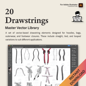 20 Drawstrings Vector Brushes