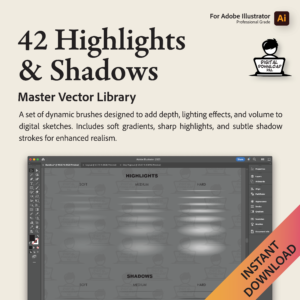 42 Highlights and Shadows Vector Brushes