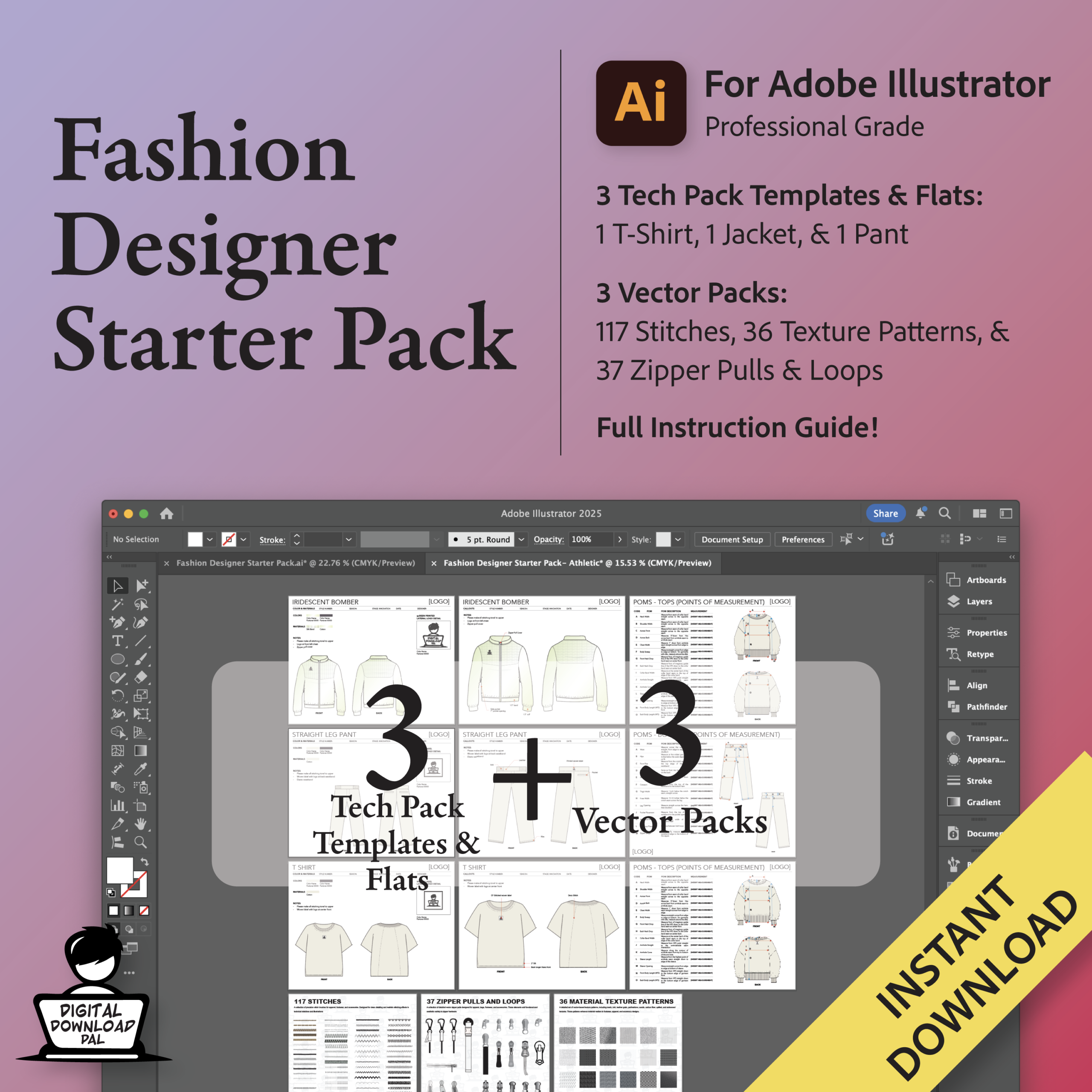 Adobe Illustrator Fashion Designer Starter Pack