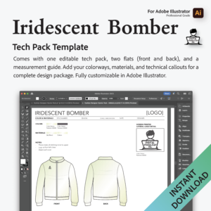 Iridescent Bomber Tech Pack Template